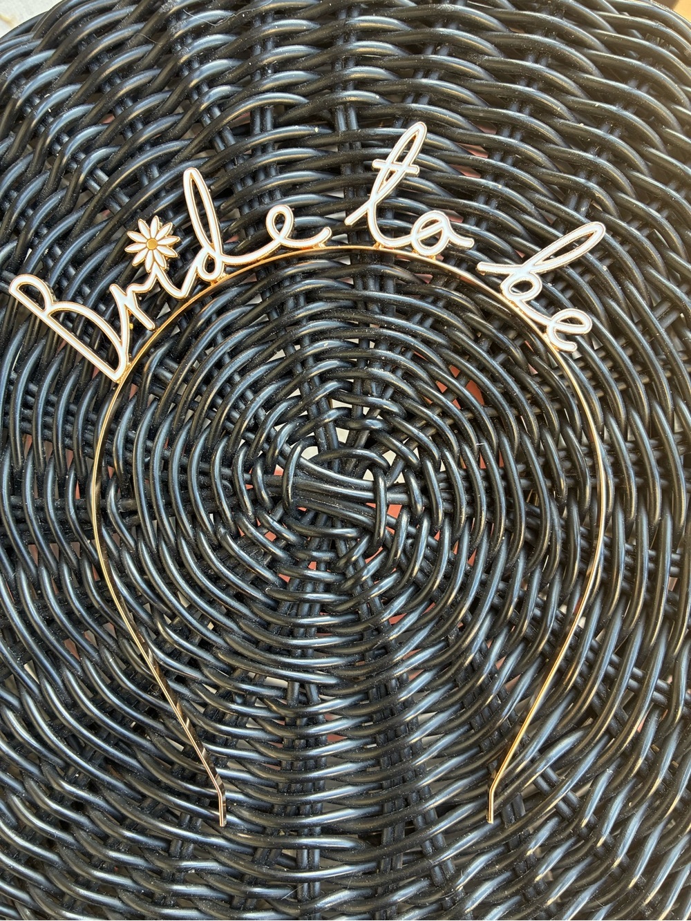Bridle to Be Gold Script Wall Accent